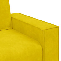3-Sitzer-Sofa mit XL-Armlehne 180cm Samt | gelb 7