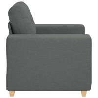 Polster-Sessel mit XL-Armlehne 59cm Stoff | dunkelgrau 5