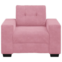Polster-Sessel Relax mit Armlehne 59cm Samt | rosa 4