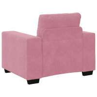 Polster-Sessel Relax mit Armlehne 59cm Samt | rosa 6