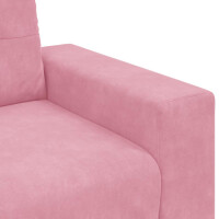 Polster-Sessel Relax mit Armlehne 59cm Samt | rosa 7