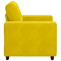 Polster-Sessel Relax mit Armlehne 59cm Samt | gelb 5