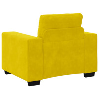 Polster-Sessel Relax mit Armlehne 59cm Samt | gelb 6