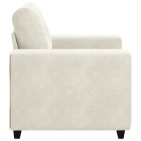 Polster-Sessel Relax mit Armlehne 59cm Samt | creme 5