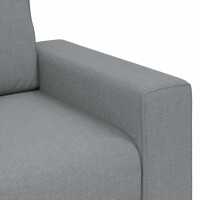 2-Sitzer-Sofa mit breiten Lehnen 120cm Stoff | hellgrau 7