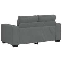 2-Sitzer-Sofa mit breiten Lehnen 120cm Stoff | dunkelgrau 6