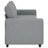 3-Sitzer-Sofa mit breiten Lehnen 180cm Stoff | hellgrau 5