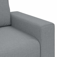 3-Sitzer-Sofa mit breiten Lehnen 180cm Stoff | hellgrau 7