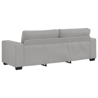 3-Sitzer-Sofa mit breiten Lehnen 180cm Stoff | wolkengrau 6