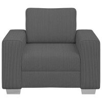 Lehnen-Sessel  59cm Cordstoff | dunkelgrau 4