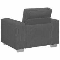 Lehnen-Sessel  59cm Cordstoff | dunkelgrau 6