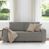 Zweisitzer-Sofa 140cm Bezug Cordstoff | hellgrau 3