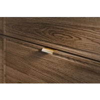 Bad-Set TALINA 120cm 2-teilig | Aufsatzbecken schwarz | oak-