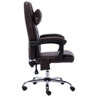 Bürostuhl mit Massagefunktion Kunstleder | braun 3