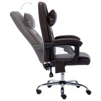 Bürostuhl mit Massagefunktion Kunstleder | braun 5