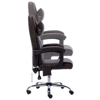 Bürostuhl mit Massagefunktion Kunstleder | braun 6