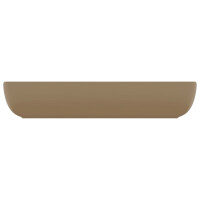 Aufsatz Design-Waschbecken Rechteckig 71x38cm matt | creme 4