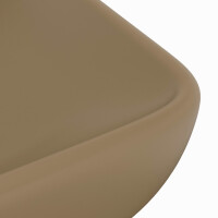 Aufsatz Design-Waschbecken Rechteckig 71x38cm matt | creme 5