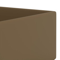 Aufsatz-Waschbecken mit Überlauf eckig matt 48x25cm | c