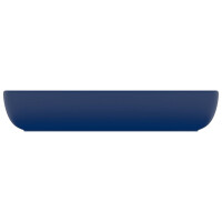 Aufsatz Design-Waschbecken Rechteckig 71x38cm matt | dunkelb