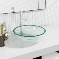 Aufsatz Waschbecken Hartglas 35x12cm | t gallery
