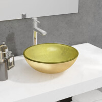 Aufsatz Waschbecken Hartglas 35x12cm | g gallery