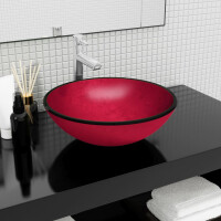 Aufsatz Waschbecken Hartglas 42x14cm | r gallery