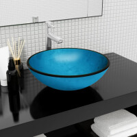 Aufsatz Waschbecken Hartglas 42x14cm | b gallery