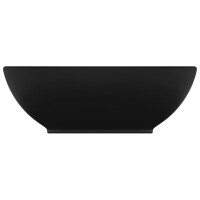 Aufsatz-Waschbecken oval matt & bunt 40x33cm | schwarz 3