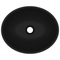 Aufsatz-Waschbecken oval matt & bunt 40x33cm | schwarz 4