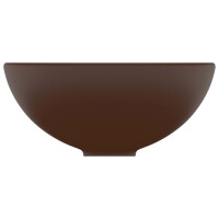 Aufsatz-Waschbecken matt & bunt rund 32,5x14cm | dunkelb