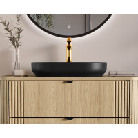 Waschplatz 80cm Schubladen | zum Unterbau | cream oak | OLIV
