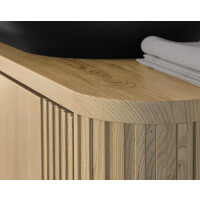 Waschplatz 80cm mit Aufsatzbecken Cloud | cream oak | OLIVE 