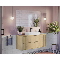 Badmöbel-Set 120cm | 3-tlg. Becken weiß |...