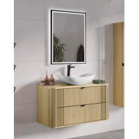 Badmöbel-Set 100cm | 3-tlg. Becken marble | cream...