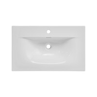 Waschplatz 60cm Schübe & Einbaubecken weiß | 