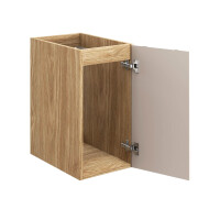 Waschplatz 90cm Aufsatzbecken 60cm + 30cm | beige-oak | OZEA