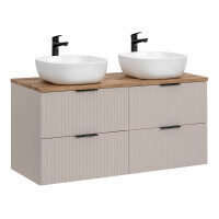 Waschplatz 60cm Schubladen zum Unterbau | kaschmir-oak | ELE