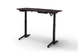Gaming Desk Schreibtisch DXRacer 140cm | elektr. höhenverstellbar | Carbon-Optik