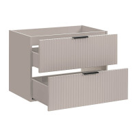 Badmöbel-Set 80cm | 3-tlg zum Unterbau | kaschmir-oak |