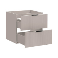 Badmöbel-Set 120cm | 2-tlg Einbaubecken | kaschmir | EL