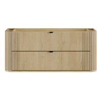 Badmöbel-Set 120cm | 2-tlg. zum Unterbau | cream oak | 