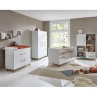 Kinderbett LINUS | 70 x 140cm inkl. Lattenrost | weiß-