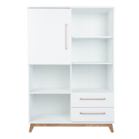 Babyzimmer Standregal LINUS | 114 x 166cm | weiß-walnu