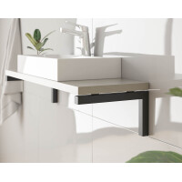 Wandkonsolen-Waschtisch Baumkante 120cm Casella-Oak & Be