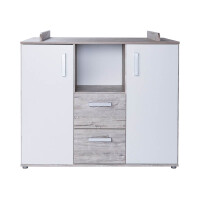 Babyzimmer Wickelkommode BIRTA | abnehmbare Aufsatzseiten | 