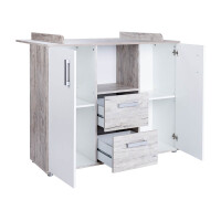 Babyzimmer Wickelkommode BIRTA | abnehmbare Aufsatzseiten | 