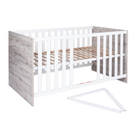 Kinderbett BIRTA | 70 x 140cm inkl. Lattenrost | eiche-sand 