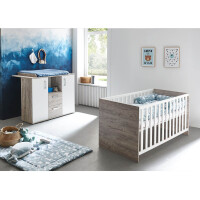 Kinderbett BIRTA | 70 x 140cm inkl. Lattenrost | eiche-sand 