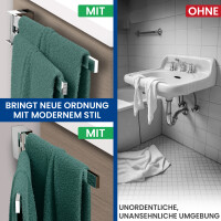 Handtuchhalter Bath-O-Line schwenkbar 420mm 2-armig | chrom 